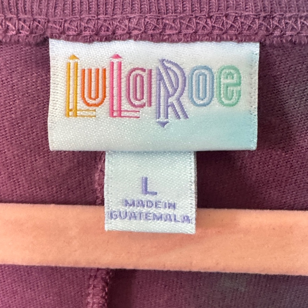 LuLaRoe High-Low Tie-Dye Dress in Green, Blue, Purple - Picture 2 of 4